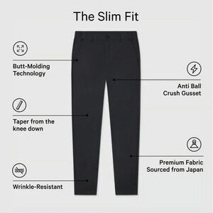 Jack Archer Jetsetter Tech Pant Slim Fit - Space Black - W35 L28